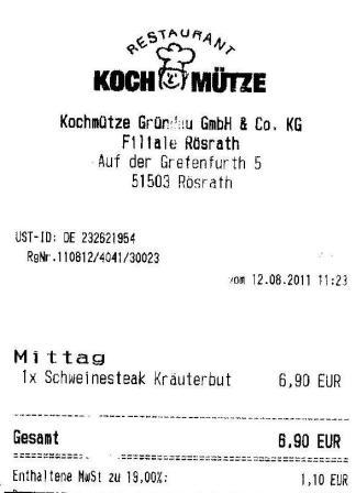 mcmo Hffner Kochmtze Restaurant